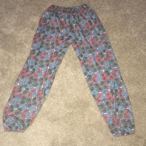 Spiral print joggers
